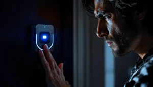 Échec d'une tentative d'ouverture d'une serrure biométrique.